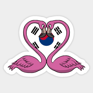 Flamingo South Korea Sticker